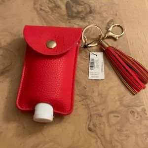 NEW-Hand Sanitizer HOLDER. Coral.